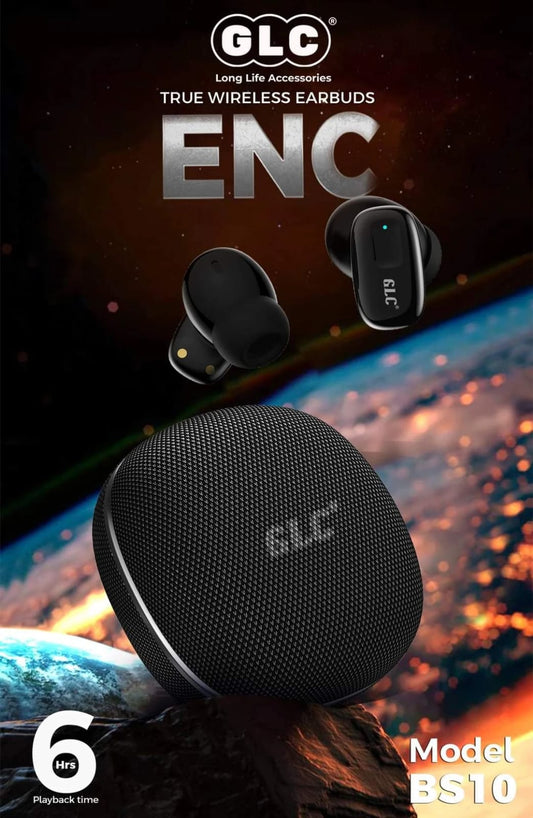 GLC BS10 ENC True Wireless Earbuds – 6 Hours Playback | Deep Bass | Touch Control